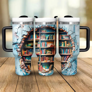 Portal to Knowledge - Tumbler with Handle