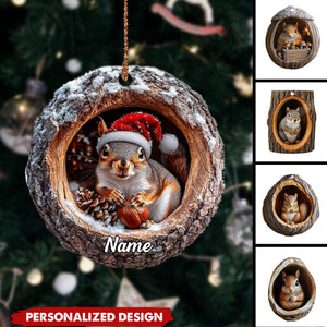 Personalized Squirrel Ornament-Gift For Squirrel Lover-2024 New Release