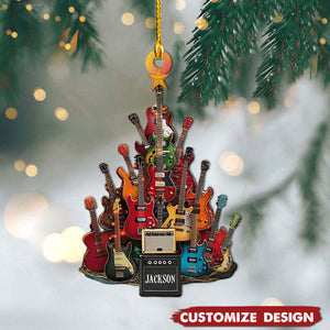 Personalized Guitar Ornament -Gift For Guitar Lovers - 2024 New Release