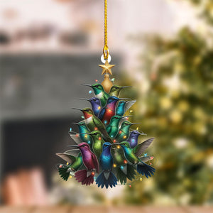 Hummingbirds Christmas Ornament--Gift for Hummingbirds Lovers-2024 New Release