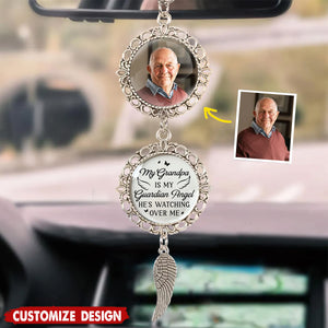 Personalized Photo Your Love Lights My Way Until We Meet Again Metal Car Ornament