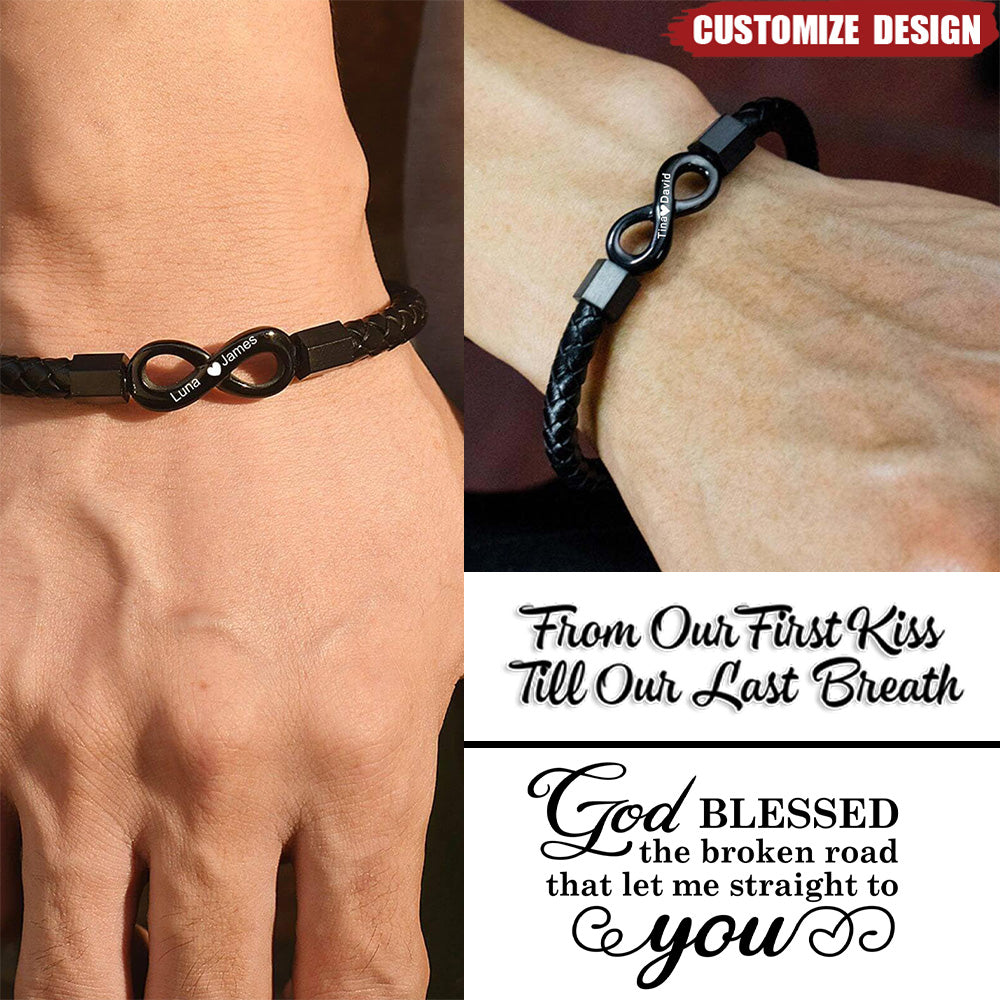 Leather Blessed bracelet, Leather Bracelet, Women's Leather Bracelet, Men's  Leather Bracelet