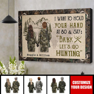 Baby, Let's Go Hunting Horizontal Poster - Gift For Couple, Hunting Lovers