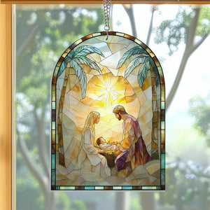 Nativity Jesus Christ Window Hanging Suncatcher