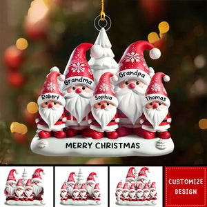 Personalized Grandparents Family Christmas Ornament-2024 New Release