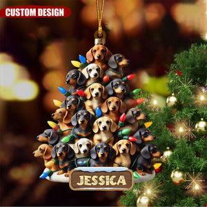 Personalized Dachshund Ornament-Gifts For Dog Lover-2024 New Release