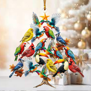 Cute Bird Christmas Tree Ornament, Gift For Bird Lovers-2024 New Release