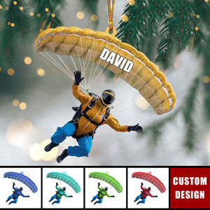 Personalized Parachute Ornament - Paragliding,Skydiving Gift - 2024 New Release