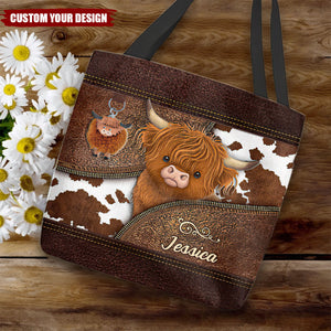 Just A Girl Who Loves Highland Cow - Personalized Tote Bag