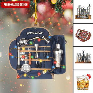 2024 New Release Personalized Cocktail Shaker Ornament-Gifts For Bartender Lover