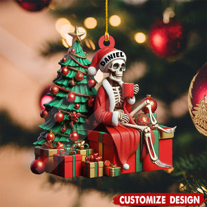 Personalized Skeleton Christmas Ornament-2024 New Release