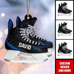 Personalized Ice Hockey Skates Ornament-Gift For Hockey Lovers-2024 New Release