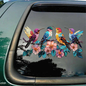 Hummingbird Suncatcher Decal,Sticker - Gifts For Bird Lovers