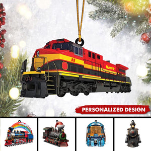 Personalized RailRoader Train Christmas Ornament-Gift For Train Lover Railway workers-2024 New Release