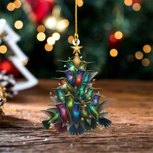 Hummingbirds Christmas Ornament--Gift for Hummingbirds Lovers-2024 New Release