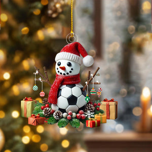 Soccer Snowman Christmas Ornament-Gift For Soccer Players-2024 New Release