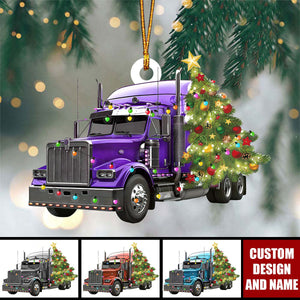 Personalized Truck Christmas Ornament - Gifts For Truck Driver&Truck Lovers