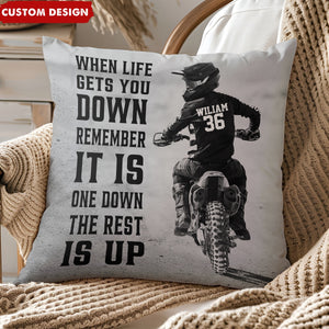 Personalized Motocross Pillow- Gift For Racing Lovers