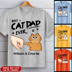 Certified Best Cat Dad Personalized Shirt, Funny Father's Day Gift For Cat Dad