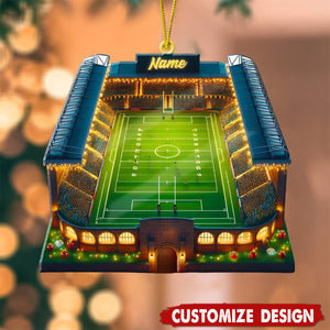 Personalized Christmas Football Stadium Ornament - Gift For Football Lovers  - 2024 New Release