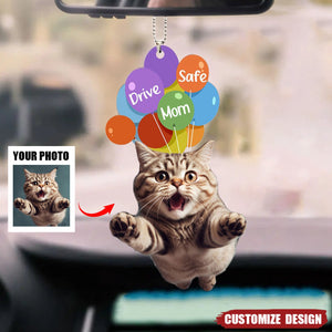 Drive Safe Hooman - Personalized Car Photo Ornament