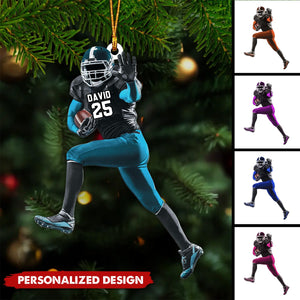 Personalized American Football Christmas Ornament, Gift For American Football Players-2024 New Release