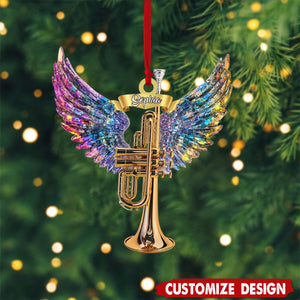 Personalized Trumpet Christmas Ornament Gift for Music Lovers-2024 New Release