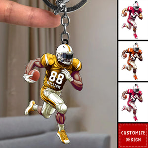 American Football Player Personalized Ornament,Keychain - Gift For American Football Lovers