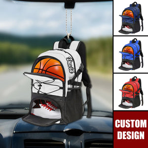 Personalized Basketball Bag Car Ornament-Gift For Basketball Players