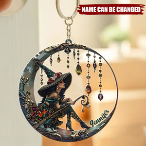 Beautiful Witch - Personalized Witch Keychain Gift For Witch lovers