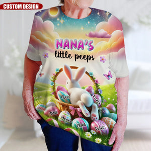 Personalized Gift For Easter Grandma All-over Print T Shirt