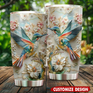 Personalized Hummingbird Tumbler-Gift For Family,Friends