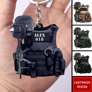 Personalized Police Keychain-Gifts For Police-2024 New Release