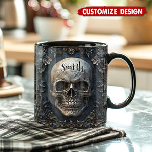 Awesome Retro Skull – Personalized Skull Mug