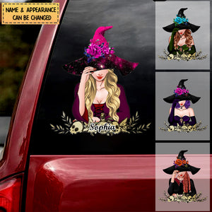 Personalized Witchy Sticker/Decal - Gift Idea For Halloween/ Wicca Decor/Pagan Decor