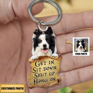 Pet Get In Personalized Keychain Gift - Gift For Pet Lovers