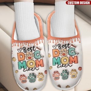 Pawsitively Grateful For The Joy My Pet Brings This Christmas - Dog & Cat Personalized Custom Fluffy Slippers