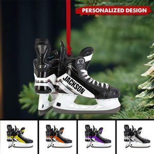 Personalized Ice Hockey Skates Ornament-Gift for Hockey Lover-2024 New Release