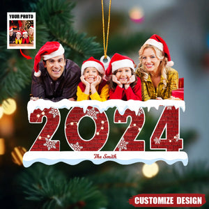 Personalized Custom Photo Acrylic Ornament - Merry Christmas - 2024 New Release