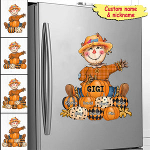 Fall Seasons, Pumpkin Grandma- Mom Personalized Sticker Decal