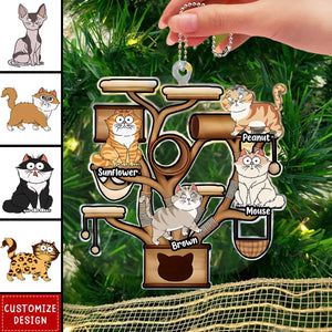 2024 New Release Cat Tower - Personalized Acrylic Ornament