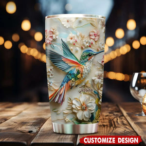 Personalized Hummingbird Tumbler-Gift For Family,Friends