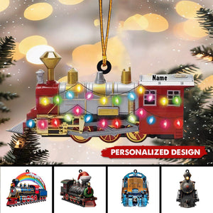 Personalized RailRoader Train Christmas Ornament-Gift For Train Lover Railway workers-2024 New Release