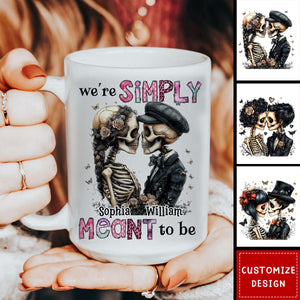 Personalized Couple Gift We're Simply Meant To Be Mug