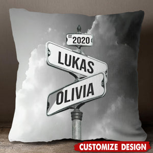 Couple Date Of Love Personalized Pillow - Gift For Couple