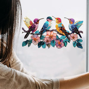 Hummingbird Suncatcher Decal,Sticker - Gifts For Bird Lovers