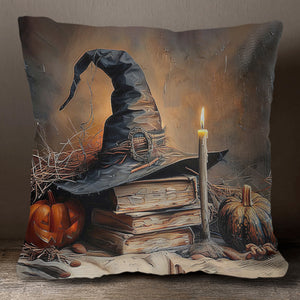 A Witch's Autumn Ritual Pillow - Gift For Witch And Book Lovers