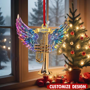 Personalized Trumpet Christmas Ornament Gift for Music Lovers-2024 New Release