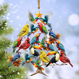 Cute Bird Christmas Tree Ornament, Gift For Bird Lovers-2024 New Release