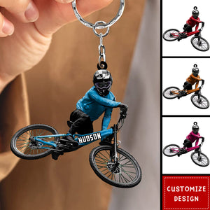 Personalized Mountain Bike Keychain-Gift for Biker-2024 New Release